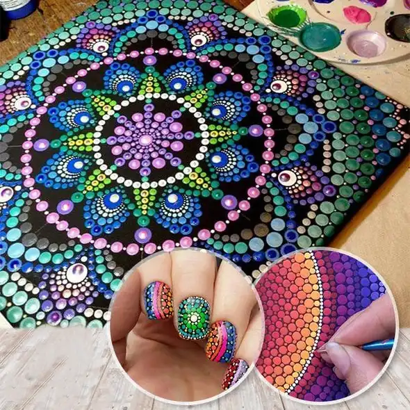 Mandala täppimiskunsti komplekt - Image 2