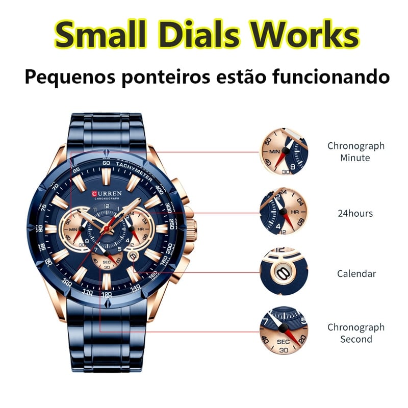 Zen Curren 7757 kronograaf - Image 4