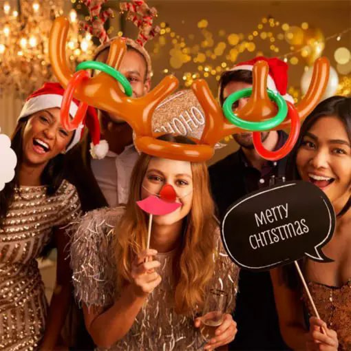 Jõulude põhjapõdrasarvede rõngaviskamise mäng